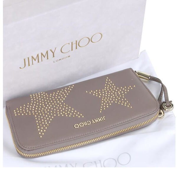JIMMY CHOO ジミーチュウコピー 16SS スタッズジッパー長財布